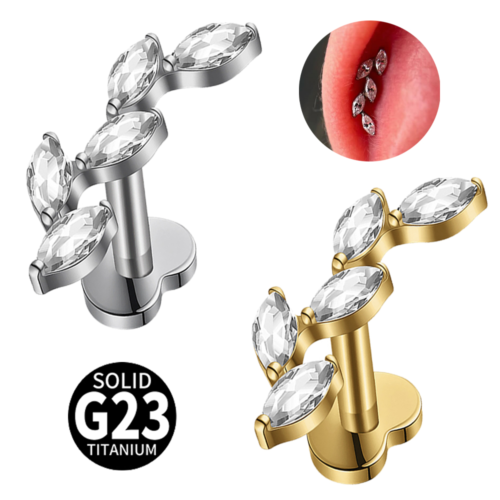 Cluster Stud Ear - حلق أذن من التيتانيوم G23 عيار
