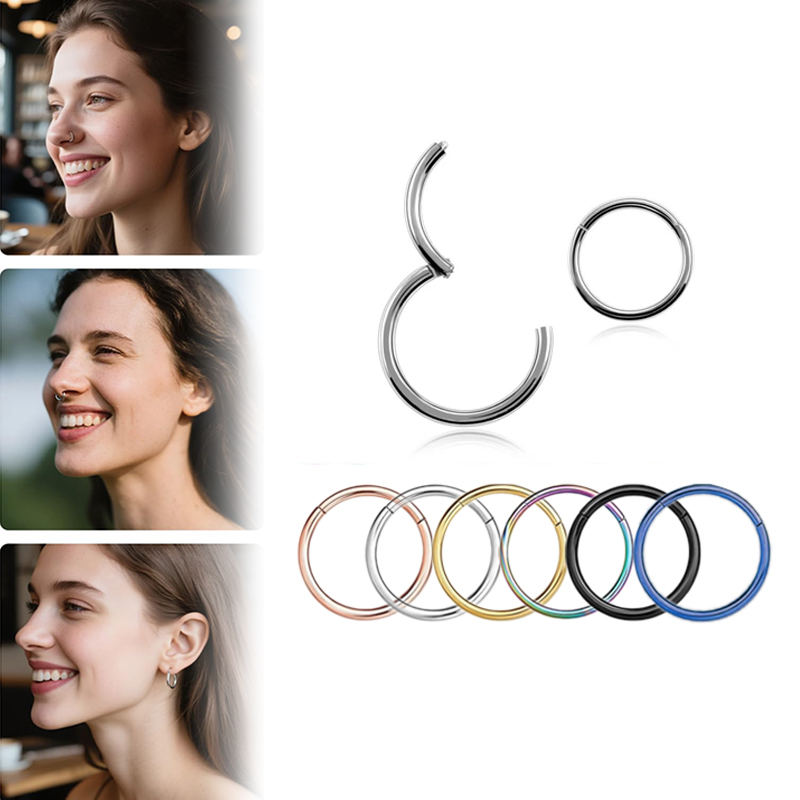 Body Jewelry Septum - حلقات أنف وفواصل أنفية من الفولاذ