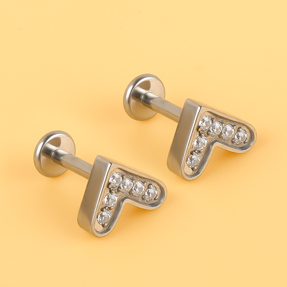 Body Jewelry High End - 1 التيتانيوم الراقية الأزياء تنوعا القلب