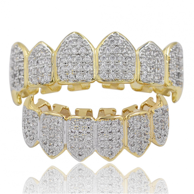 Body Jewelry High End - مجوهرات أسنان ذهبية فاخرة على طراز