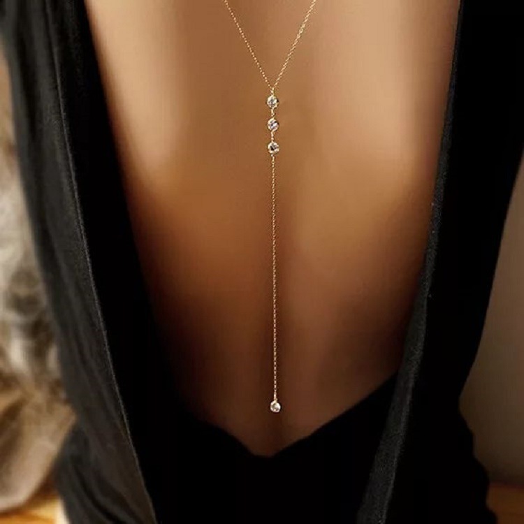 Body Jewelry For You - جديد حجر الراين مثير المرأة عودة
