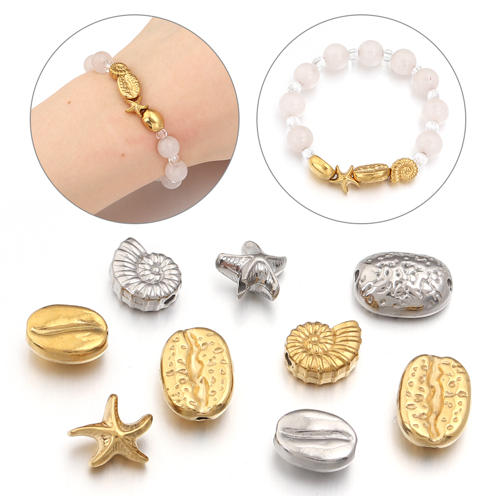 Body Jewelry Beach - 5 قطع خرز من الفولاذ المقاوم