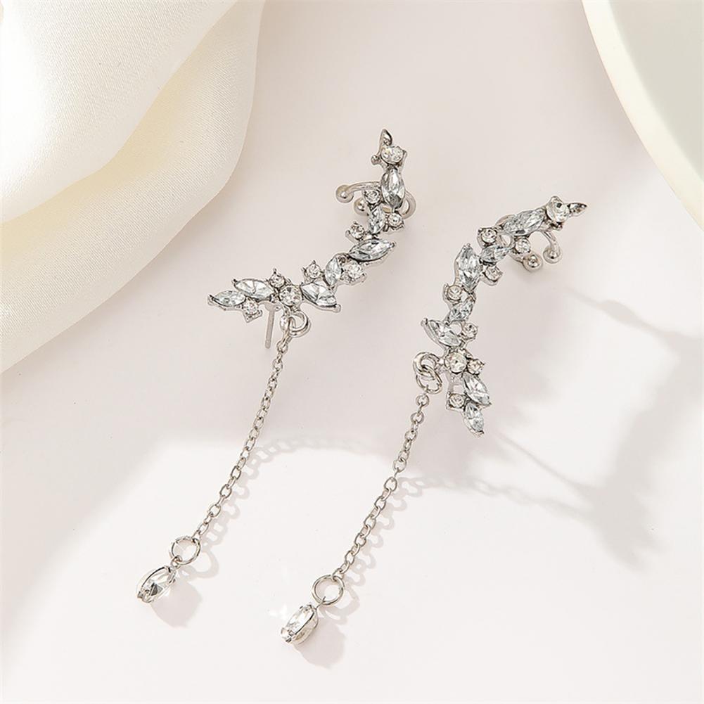 Cluster Stud Ear - أقراط طويلة متدلية بشرّابات، أقراط مرصعة