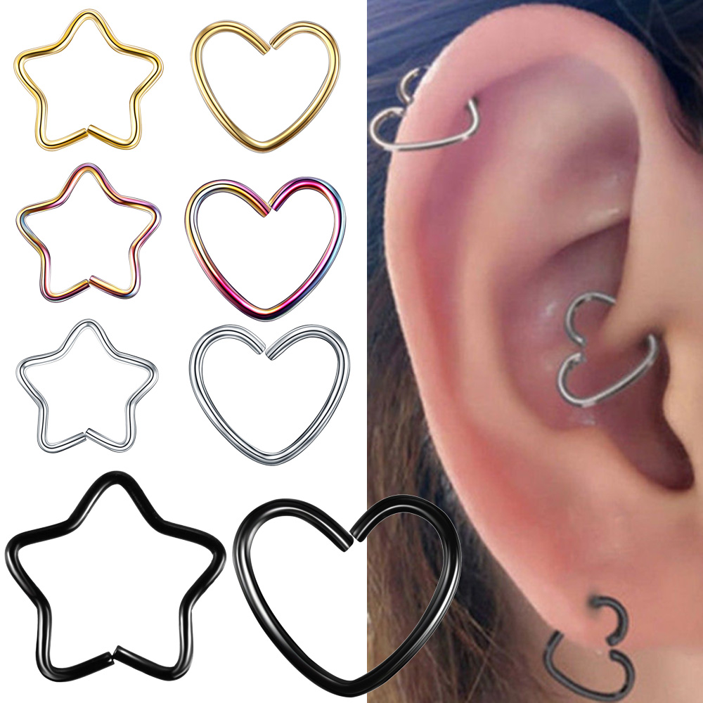 Body Jewelry Septum - مجوهرات للجسم الجراحية الصلب Daith القلب