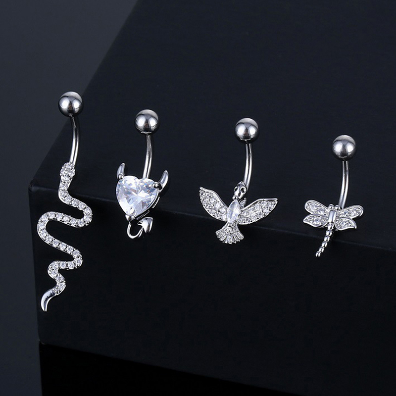 Body Jewelry Universe - خاتم السرة المثقوب المخصص للرجال والنساء