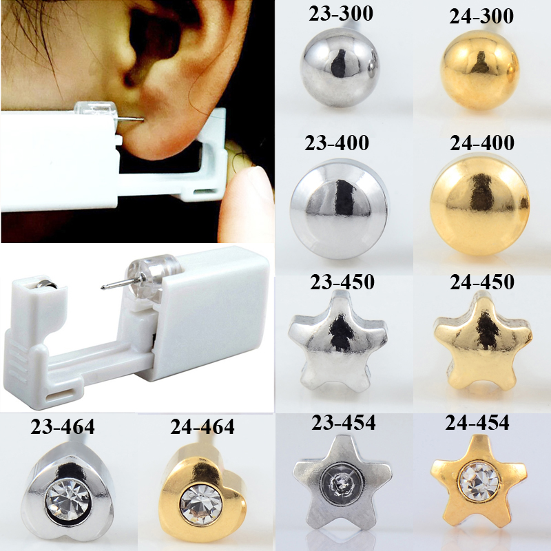 Body Jewelry Jewelry Box - 24 قطعة/صندوق لا ألم الأذن ثقب