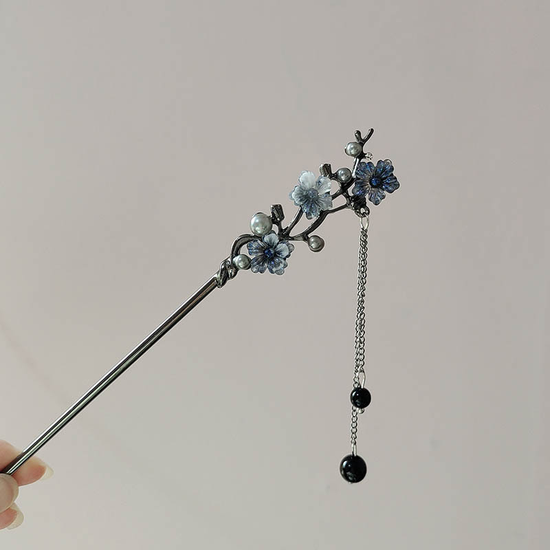Body Jewelry Beach - دبوس شعر كلاسيكي بتصميم عصا، مزين