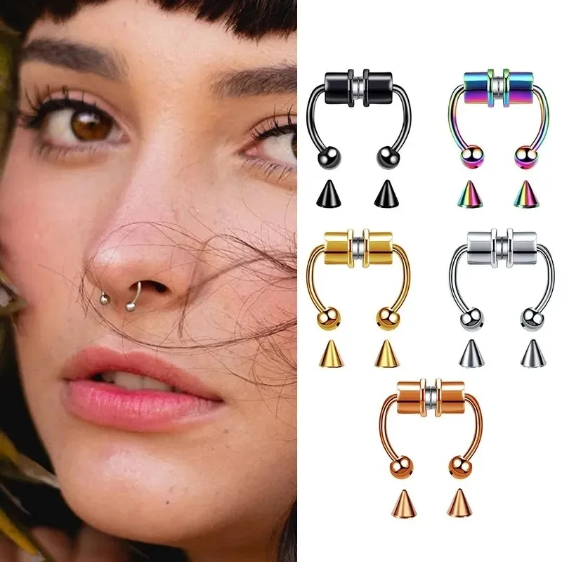 1/2/3 قطع من حلقات الأنف المغن - مراجعة Body Jewelry Septum وسعره
