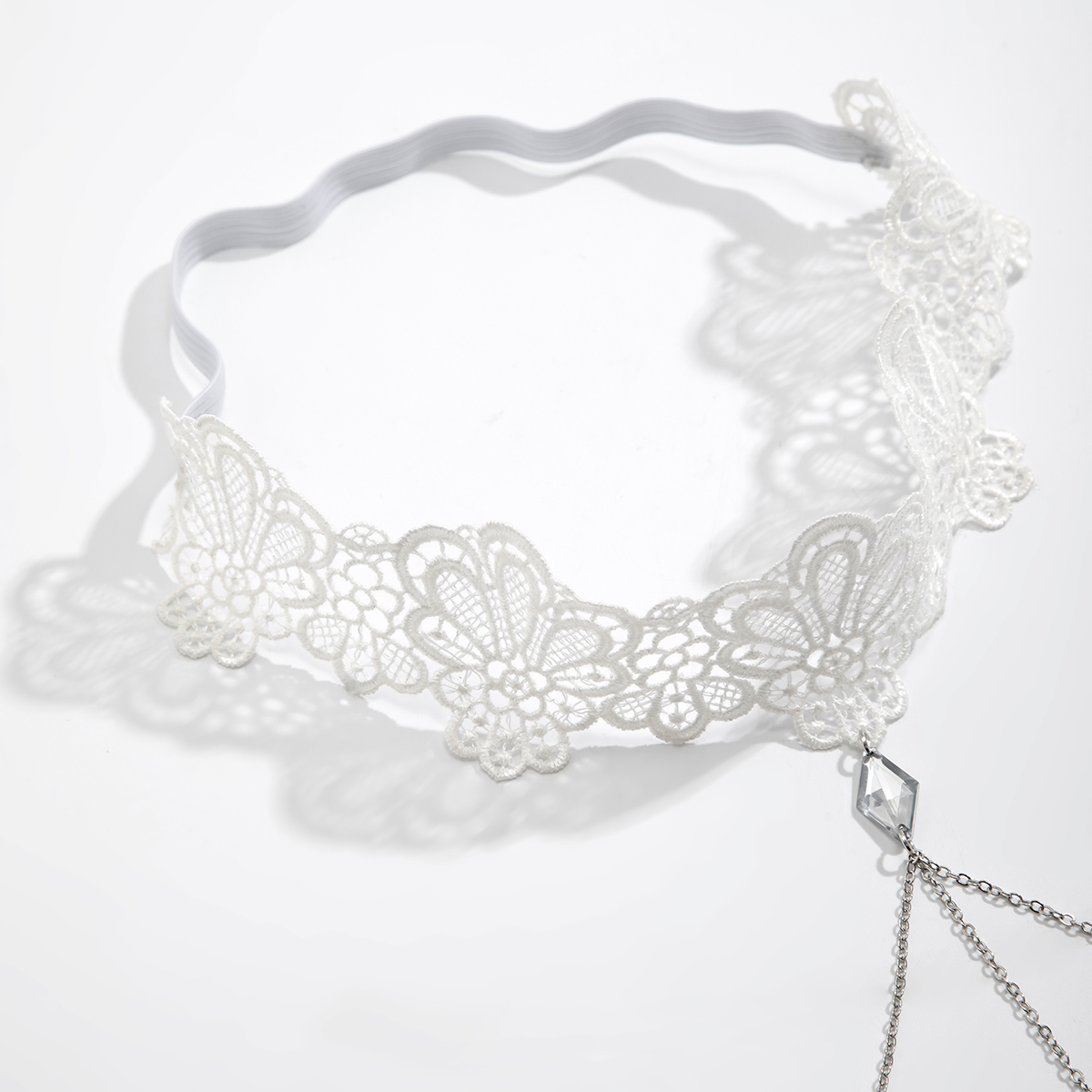 بصر-سلسلة فخذ دانتيل أبيض قوطي - مراجعة Body Jewelry For You وسعره