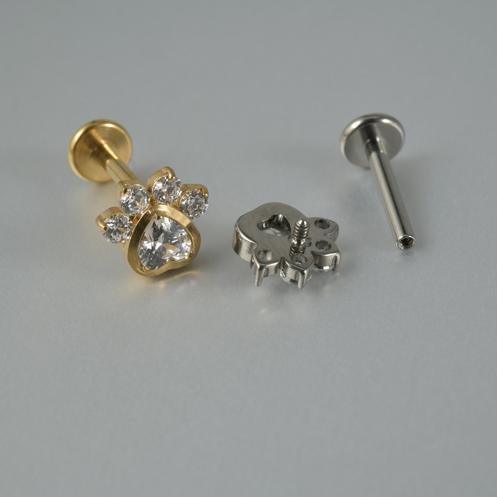 1 قطعة الزركون G23 الصلبة التي - مراجعة Cluster Stud Ear وسعره