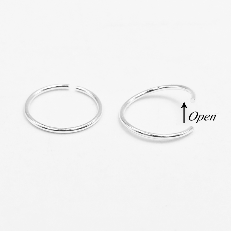 925 فضة الأنف الدائري هوب Hugg - مراجعة Body Jewelry Septum وسعره