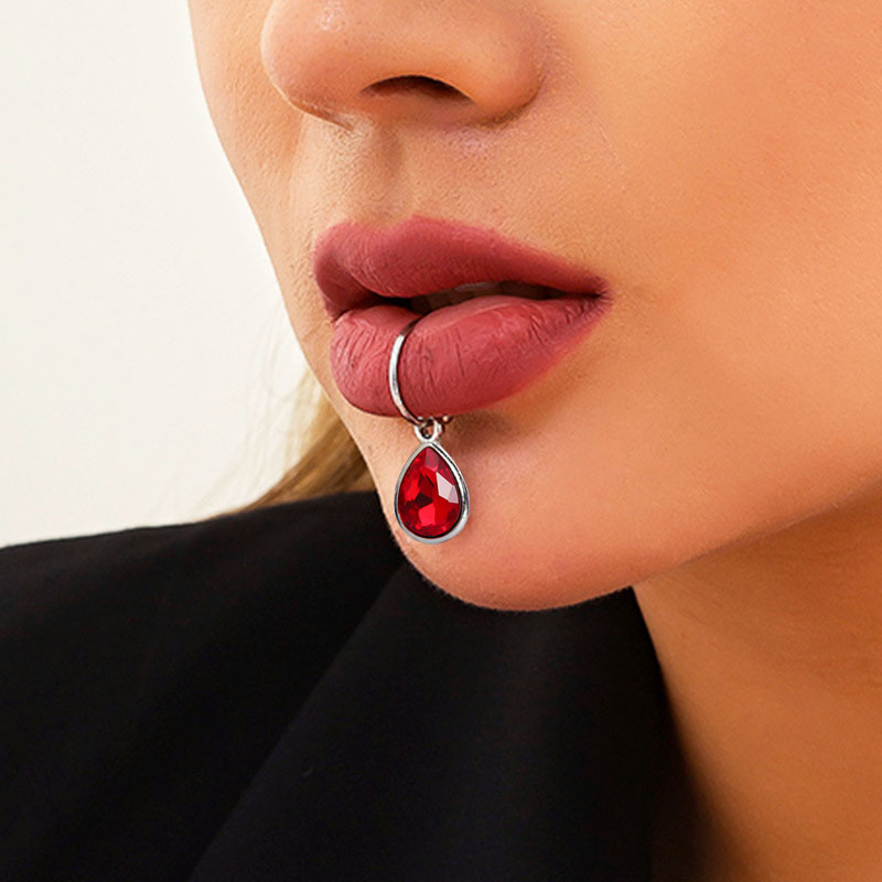 1 قطعة ثقب وهمية الشفاه كليب ش - مراجعة Body Jewelry Septum وسعره