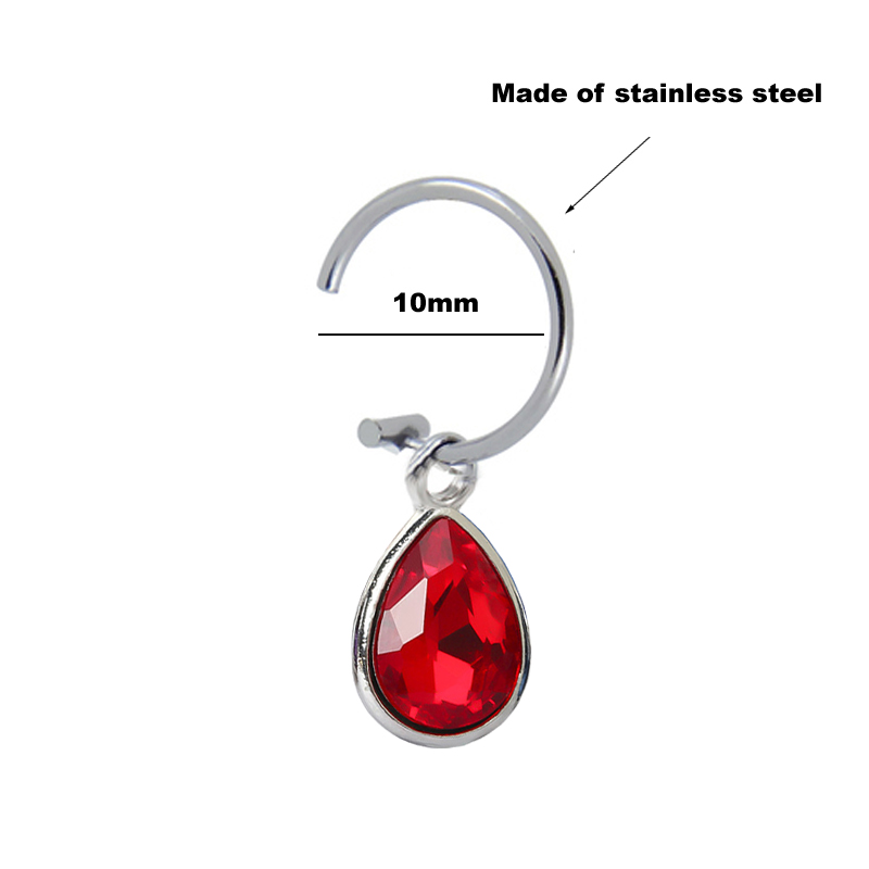 1 قطعة ثقب وهمية الشفاه كليب ش - مراجعة Body Jewelry Septum وسعره