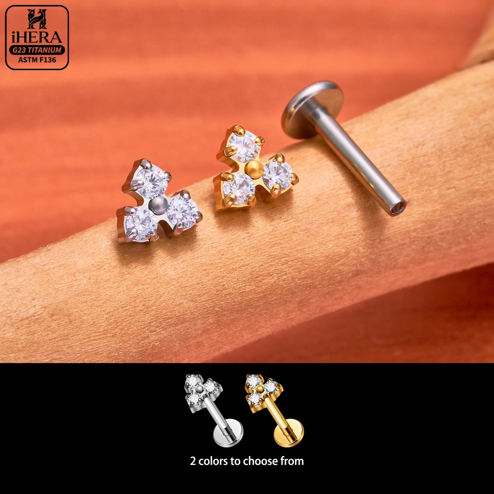 حلقات التيتانيوم ASTM F136 الم - مراجعة Cluster Stud Ear وسعره