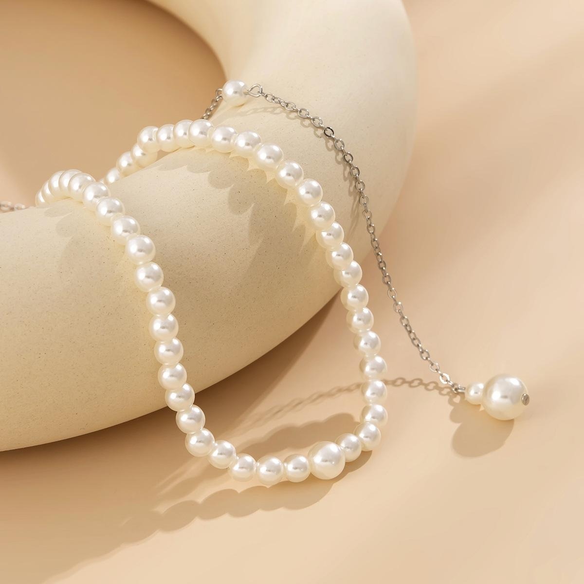 قلادة طويلة من اللؤلؤ الصناعي  - مراجعة Body Jewelry For Backless Dress وسعره