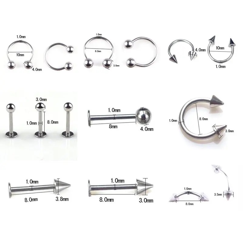 مجوهرات ثقب الجسم من الفولاذ ا - مراجعة Body Jewelry Jewelry Box وسعره