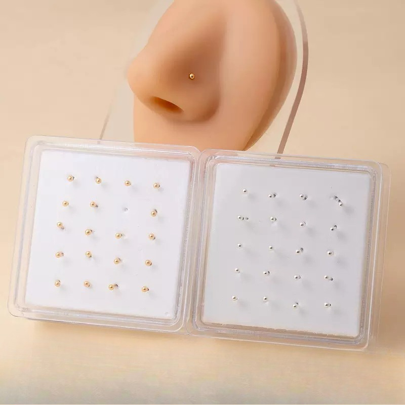 صندوق مجوهرات فضي، حلقات أنف د - مراجعة Body Jewelry Jewelry Box وسعره
