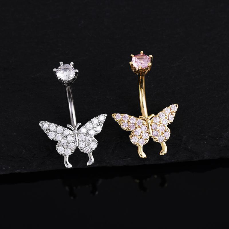 حلقات سرة البطن على شكل فراشة  - مراجعة Body Jewelry Universe وسعره