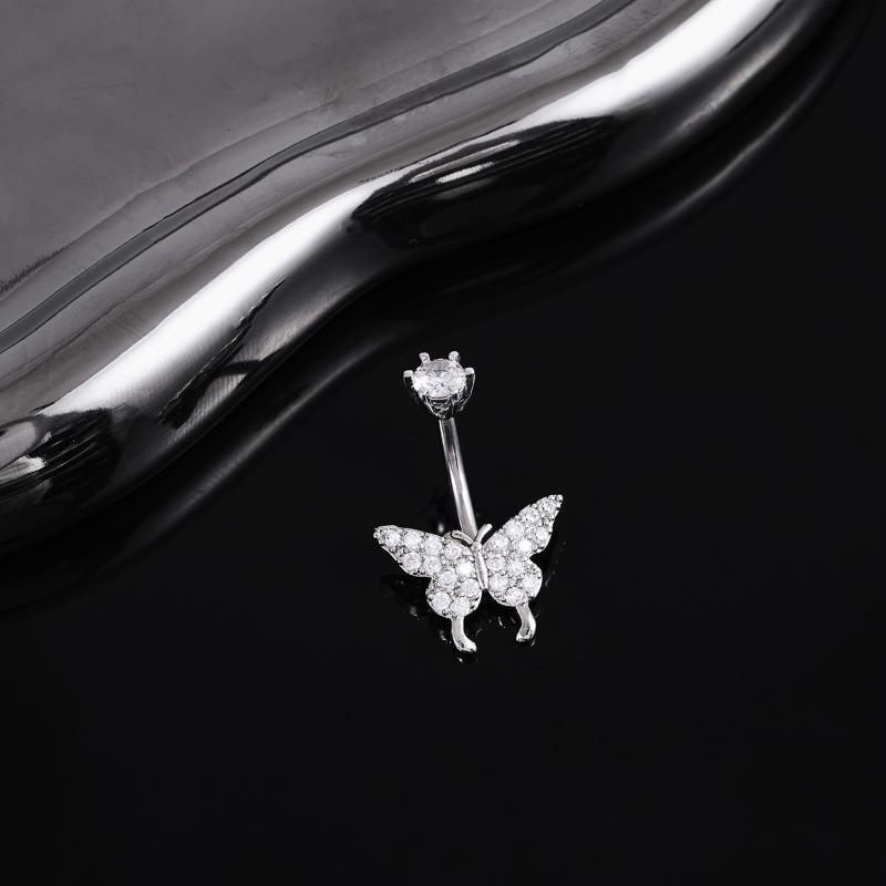 حلقات سرة البطن على شكل فراشة  - مراجعة Body Jewelry Universe وسعره
