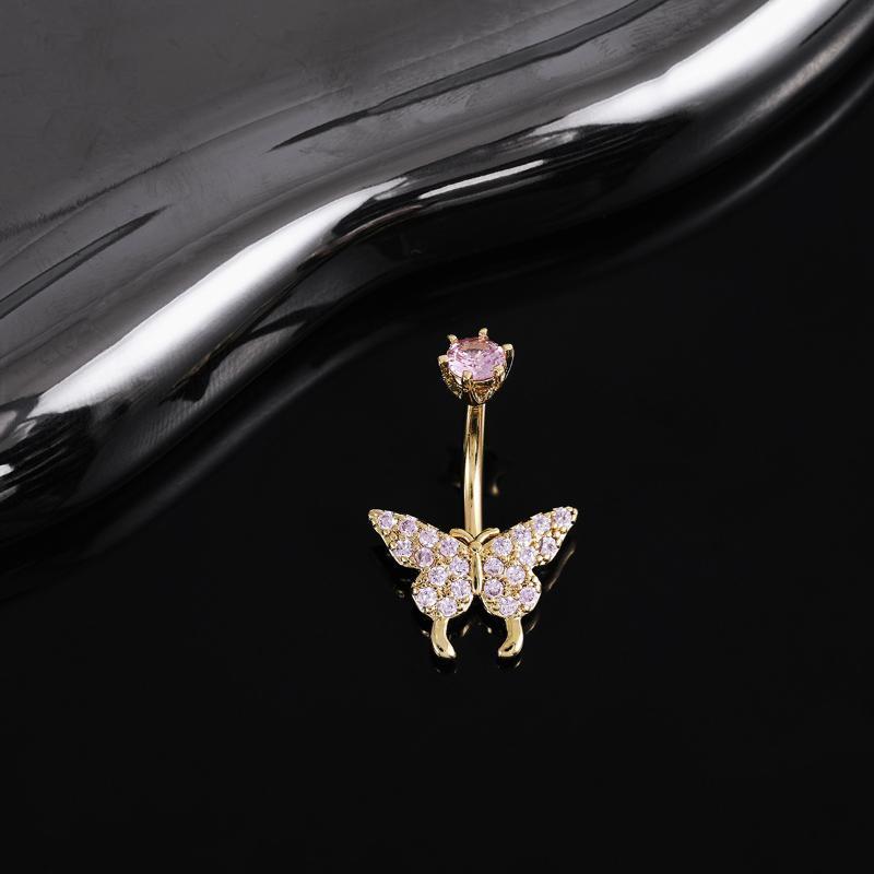 حلقات سرة البطن على شكل فراشة  - مراجعة Body Jewelry Universe وسعره