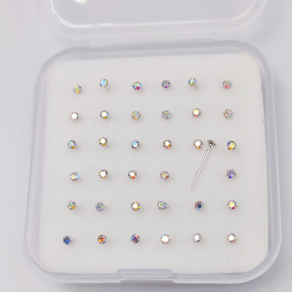 925 فضة الأنف مسمار 2.0 مللي م - مراجعة Body Jewelry Jewelry Box وسعره