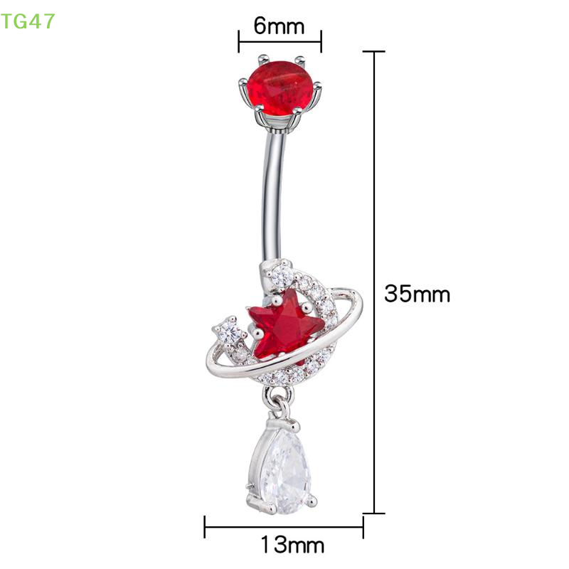 حلقات بطن كريستالية متدلية من  - مراجعة Body Jewelry Universe وسعره