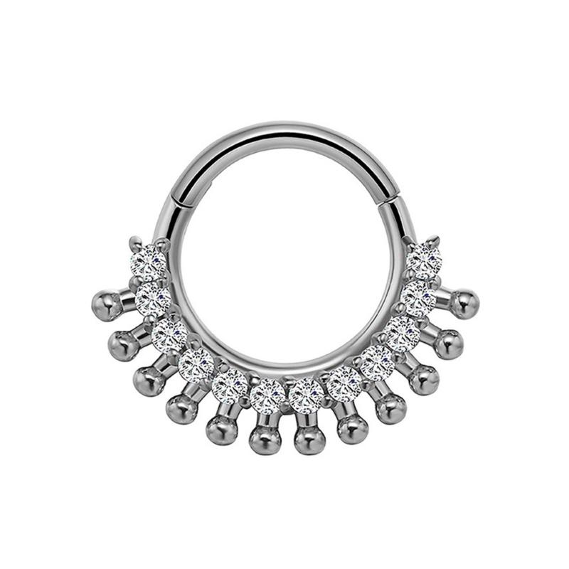 31BB كريستال الأنف الأذن الغضر - مراجعة Body Jewelry Septum وسعره