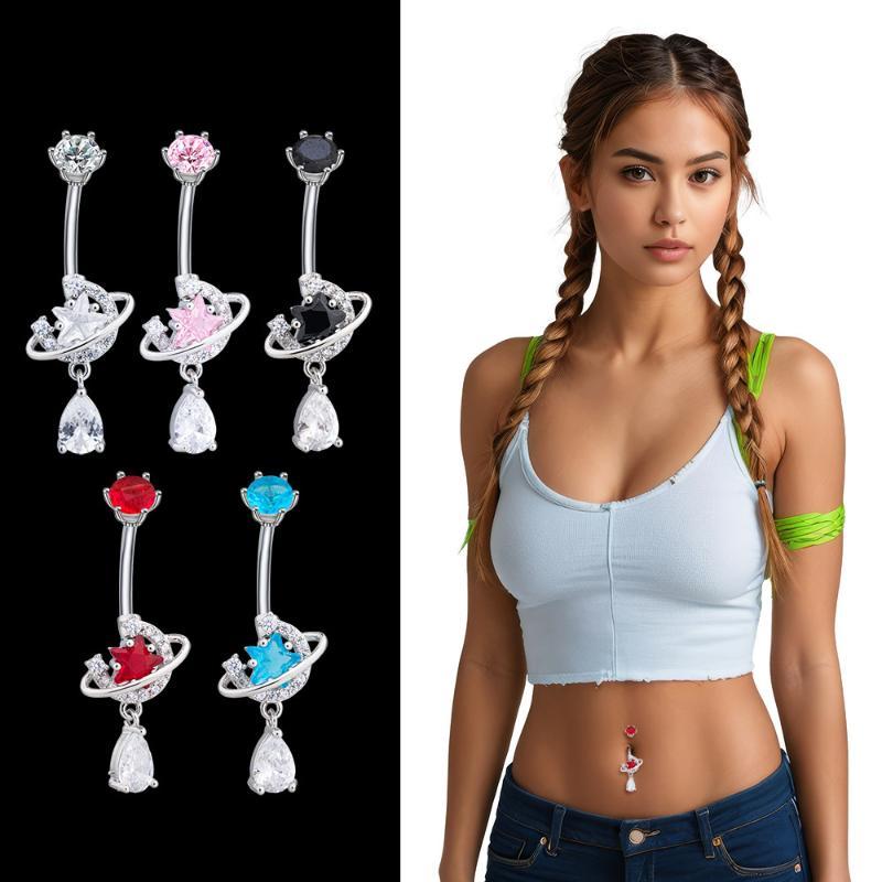 حلقات جديدة للبطن مرصعة بالكري - مراجعة Body Jewelry Universe وسعره