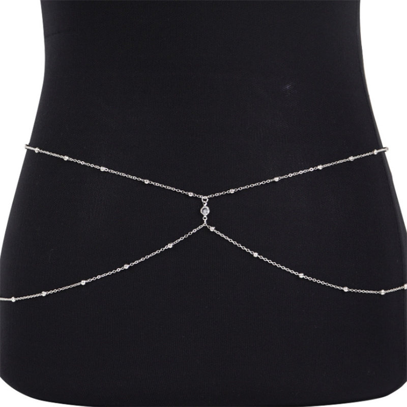 سلاسل البطن مطرز بالخرز من حجر - مراجعة Body Jewelry Sale وسعره