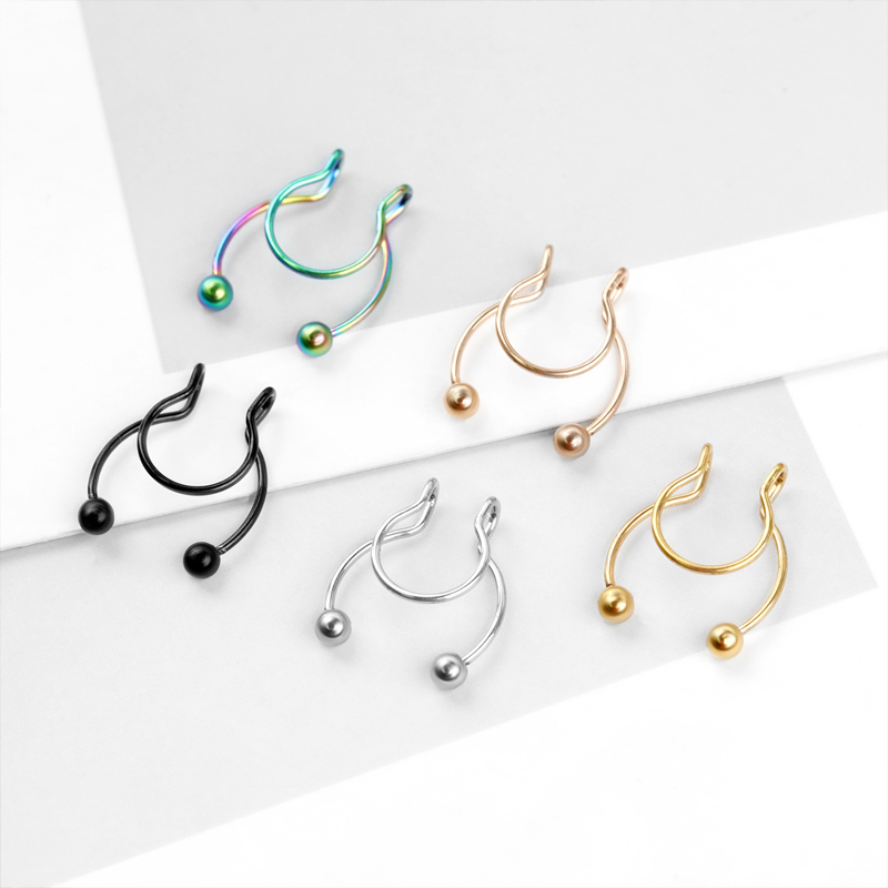 20G حلقات أنف صناعية بمشبك من  - مراجعة Body Jewelry Septum وسعره