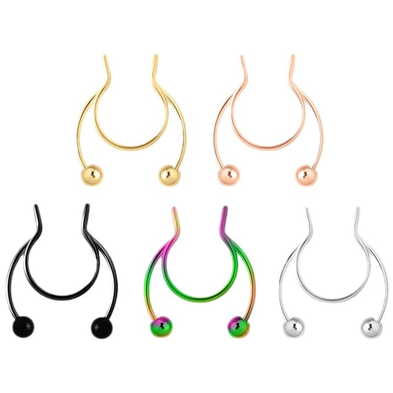 20G حلقات أنف صناعية بمشبك من  - مراجعة Body Jewelry Septum وسعره