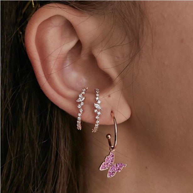 تألق بلينغ تشيكوسلوفاكيا العنق - مراجعة Cluster Stud Ear وسعره