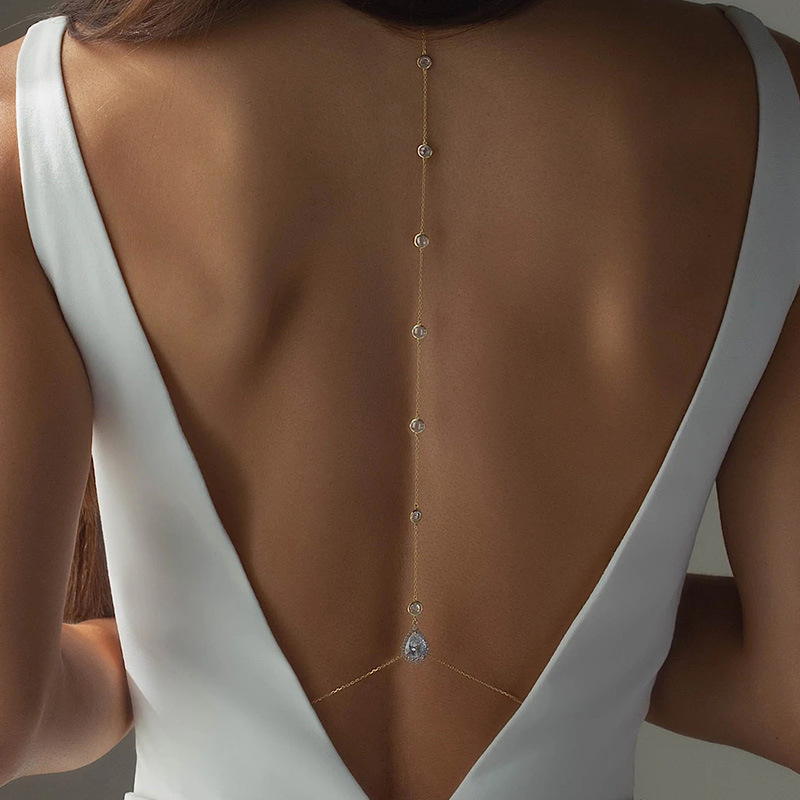 جديد ستار عودة سلسلة مجوهرات ل - مراجعة Body Jewelry For Backless Dress وسعره