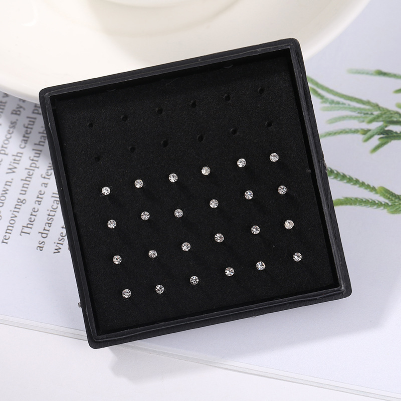 24 قطعة/صندوق كريستال الأنف ال - مراجعة Body Jewelry Jewelry Box وسعره