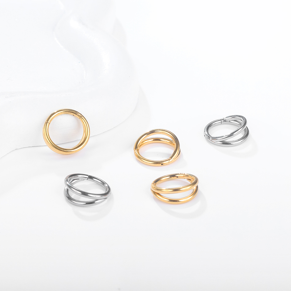 1 قطعة التيتانيوم الغضروف هوب  - مراجعة Body Jewelry Septum وسعره