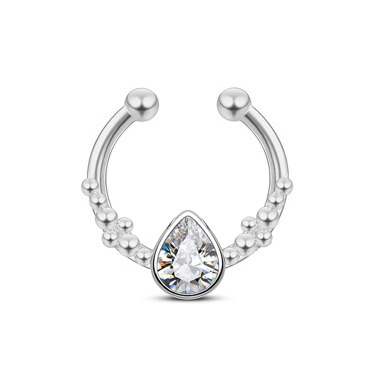 حلقة أنف مزيفة على شكل قطرة ما - مراجعة Body Jewelry Septum وسعره