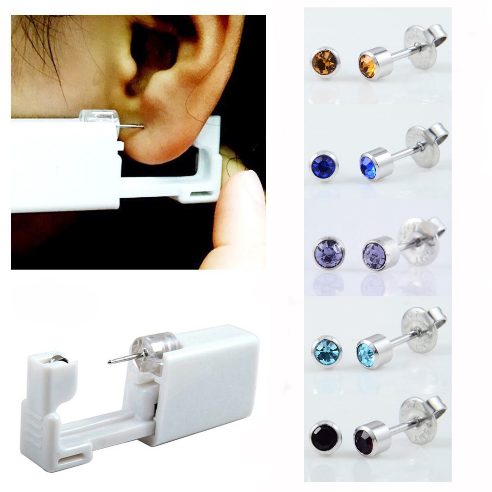 24 قطعة/صندوق لا ألم الأذن ثقب - مراجعة Body Jewelry Jewelry Box وسعره