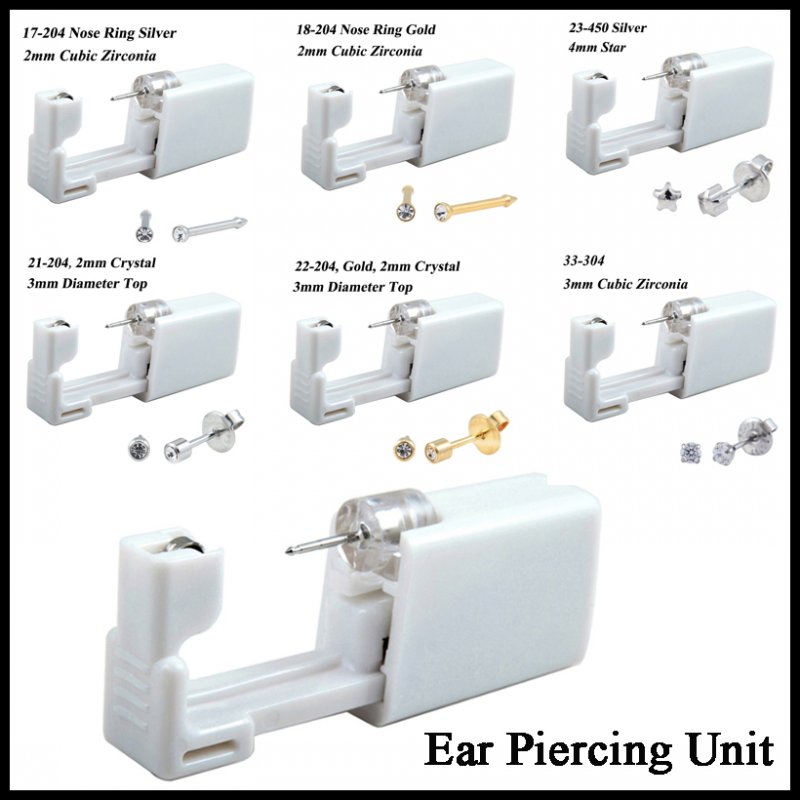 24 قطعة/صندوق لا ألم الأذن ثقب - مراجعة Body Jewelry Jewelry Box وسعره