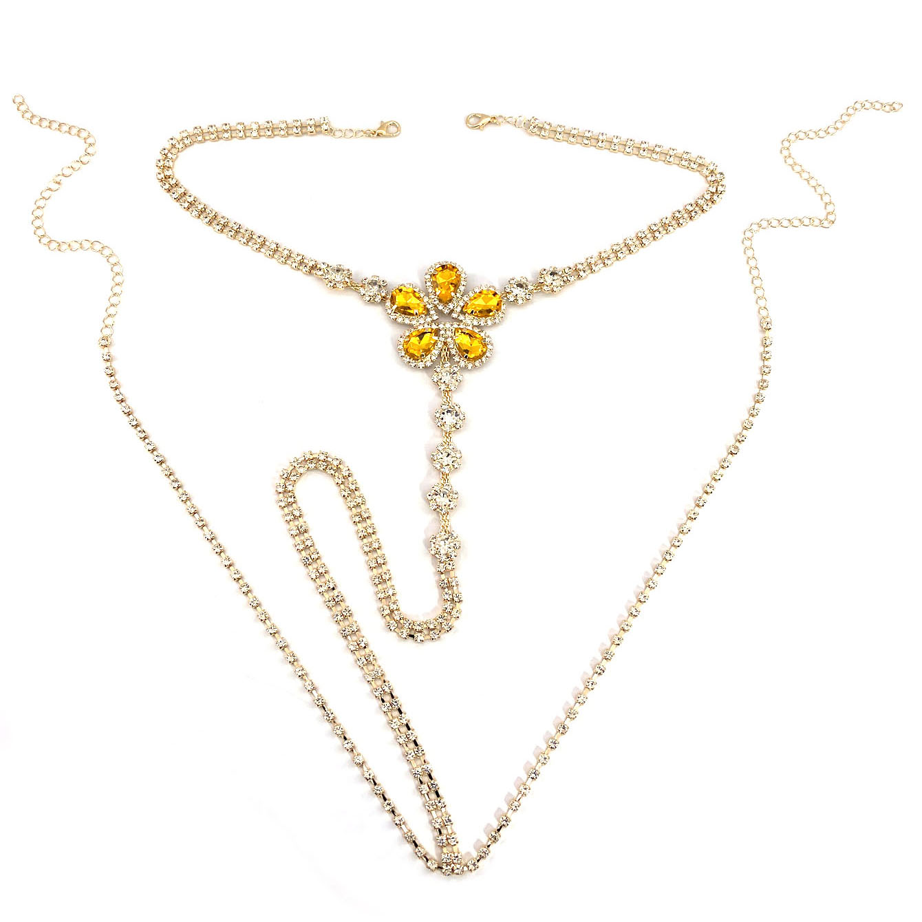 طقم ثونغ من حجر الراين على شكل - مراجعة Body Jewelry For You وسعره