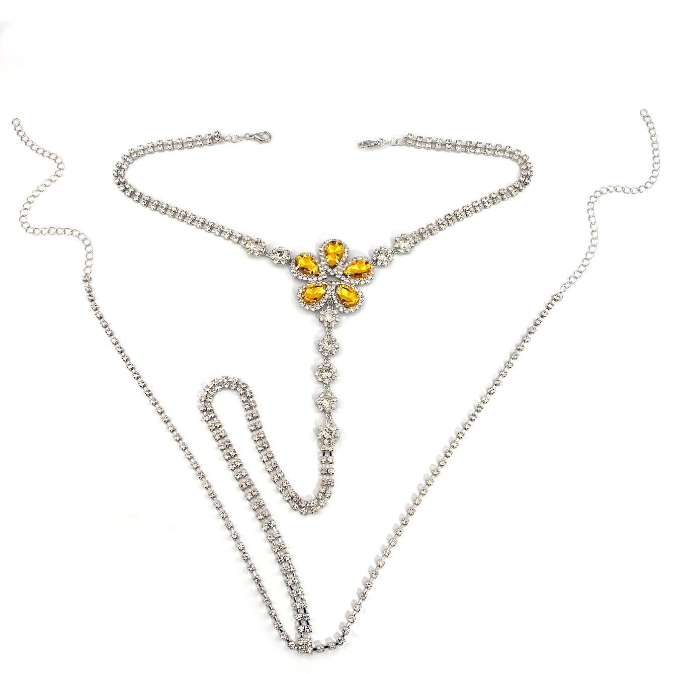 طقم ثونغ من حجر الراين على شكل - مراجعة Body Jewelry For You وسعره