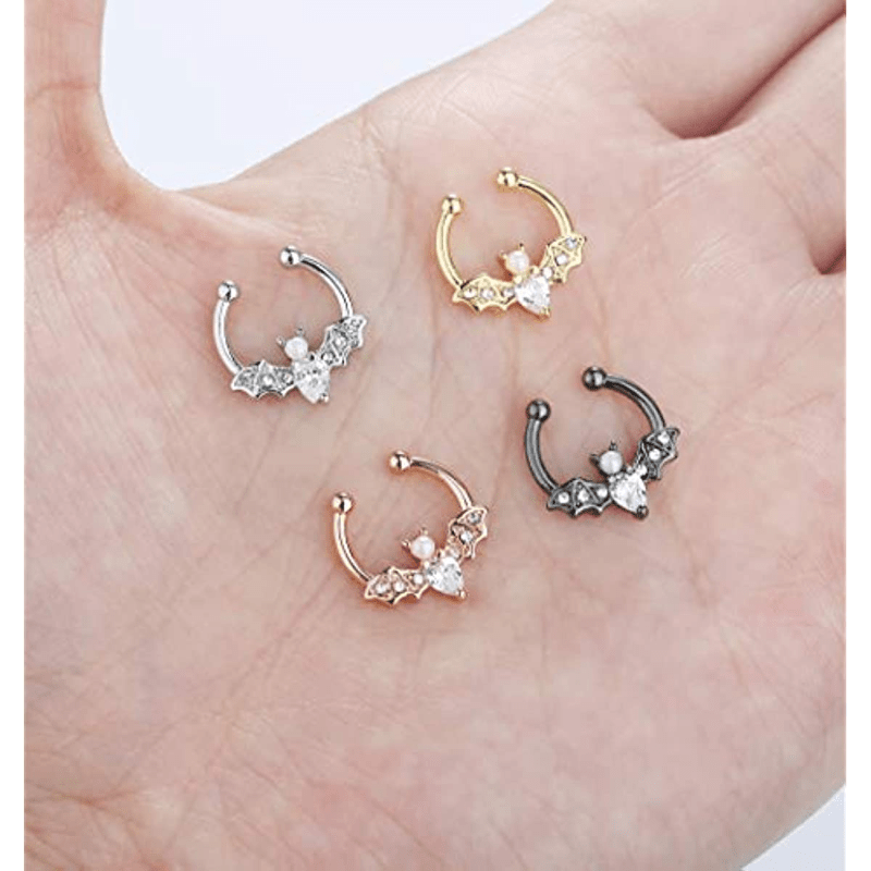 EVISPOL لطيف هالوين الخفافيش ف - مراجعة Body Jewelry Septum وسعره