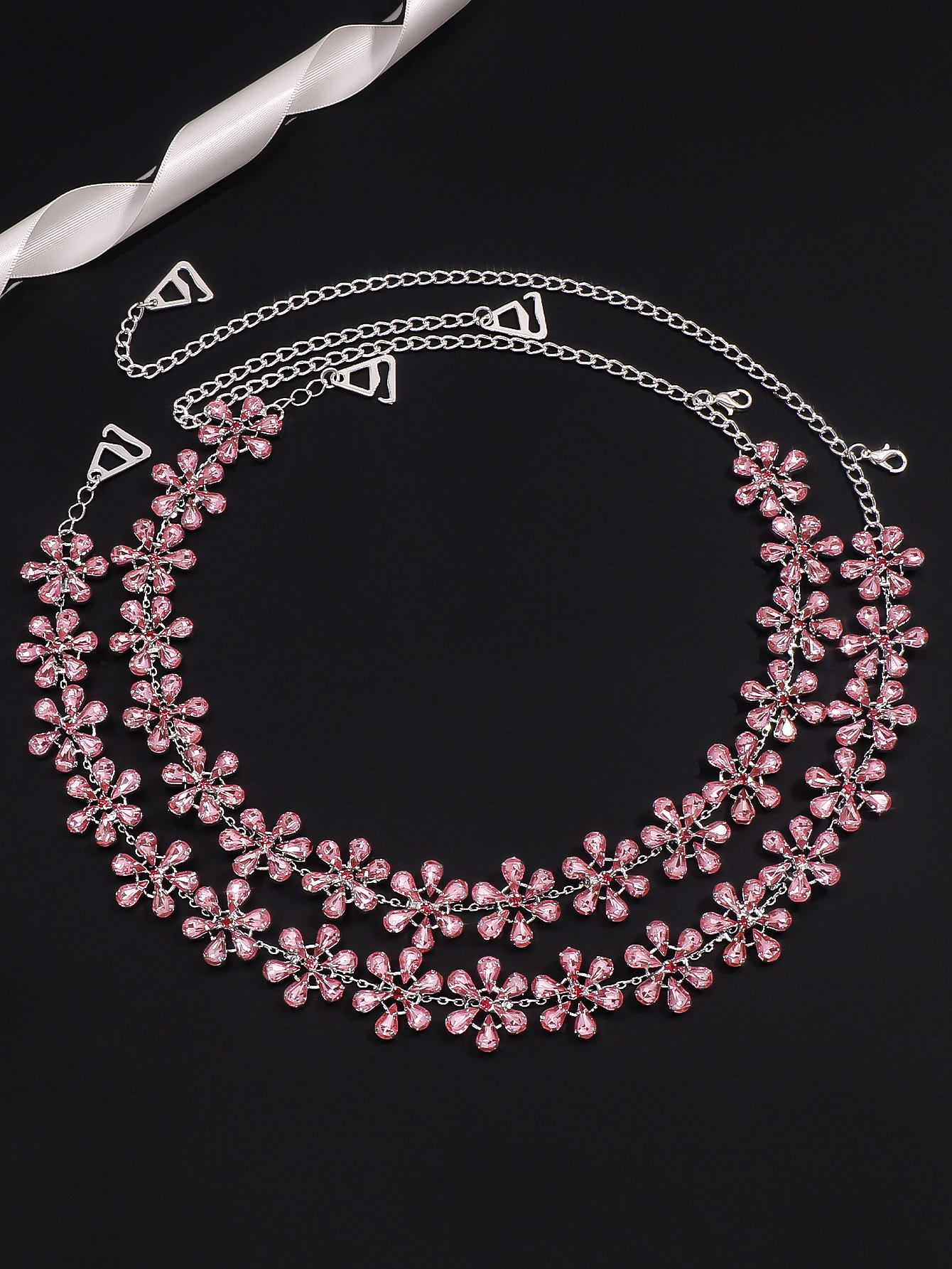 حزام كتف مزين بالزهور للنساء،  - مراجعة Body Jewelry Jewelry Box وسعره