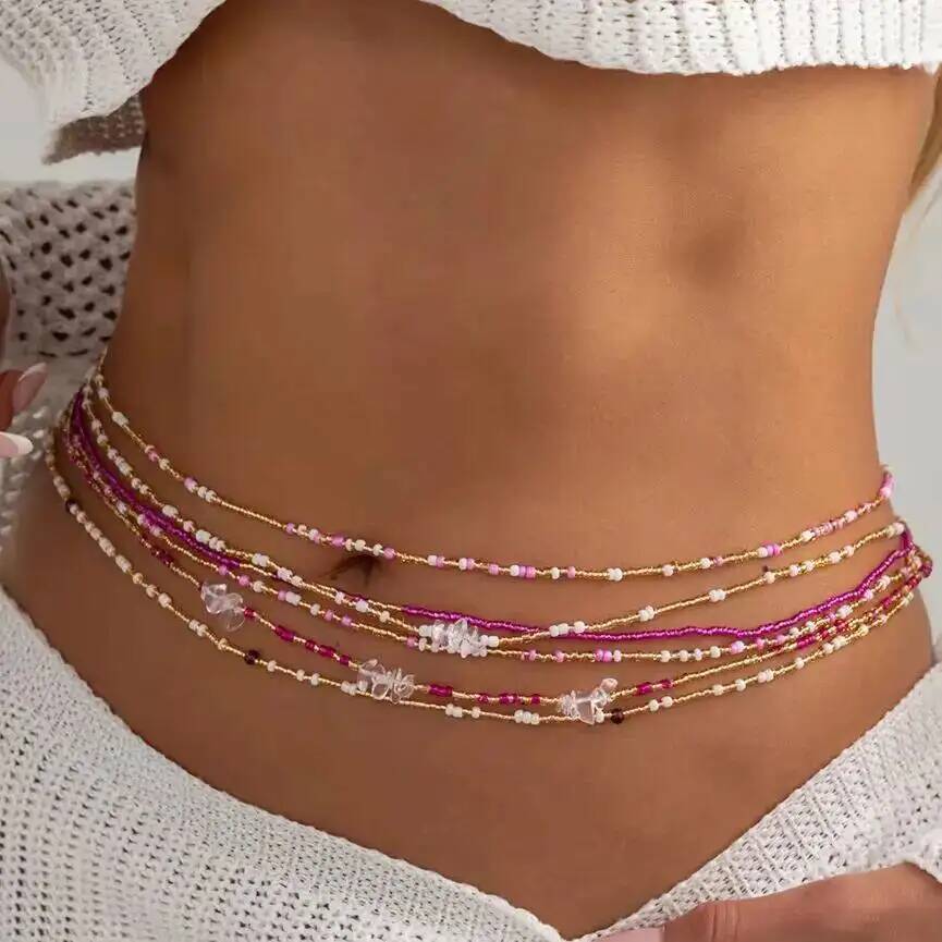 مجموعة من 6 قطع سلاسل خصر بوهي - مراجعة Body Jewelry For You وسعره