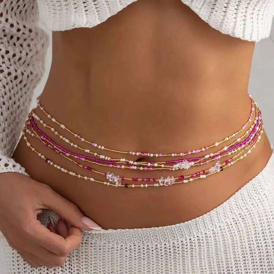 مجموعة من 6 قطع سلاسل خصر بوهي - مراجعة Body Jewelry For You وسعره